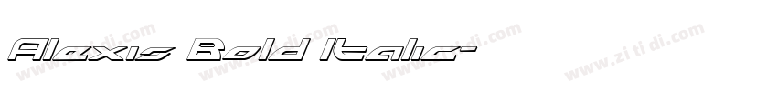 Alexis Bold Italic字体转换